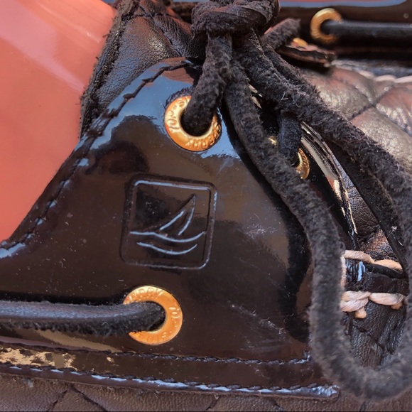 Sperry Quilted Mocassins Loafers Shoes Black Size 8 - Picture 6 of 16